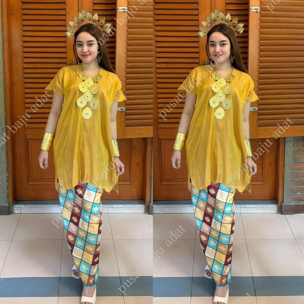 Set Baju Bodo Tokko Biasa Bugis Sengkang, Makassar (Baju,Kain Sarung,Simatayya) TERMURAH