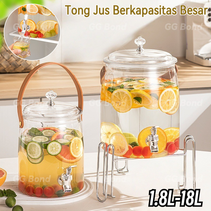 Ember Jus (Dengan pegangan tarik), Ketel Air Dingin Gaya Jepang dengan Dispenser Air Keran, Kendi Ai