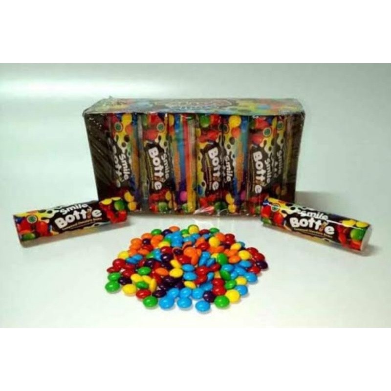 

Smile Bottle Compound Chocolate Beans ( isi 24 pcs @12gr )