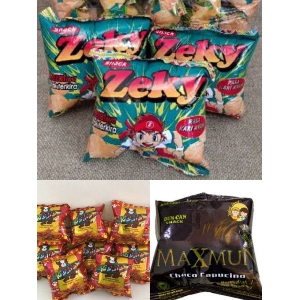 

Chiki Zeky / Komo / Maxmun ( isi 10 pcs @7gr )