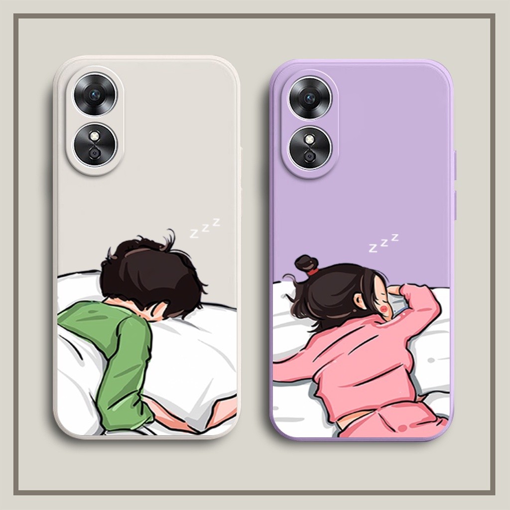 Couple Case Oppo A17 A17K A77S A57 A54 A53 2022 NEW -Softcase For All Type Handphone #Gc100