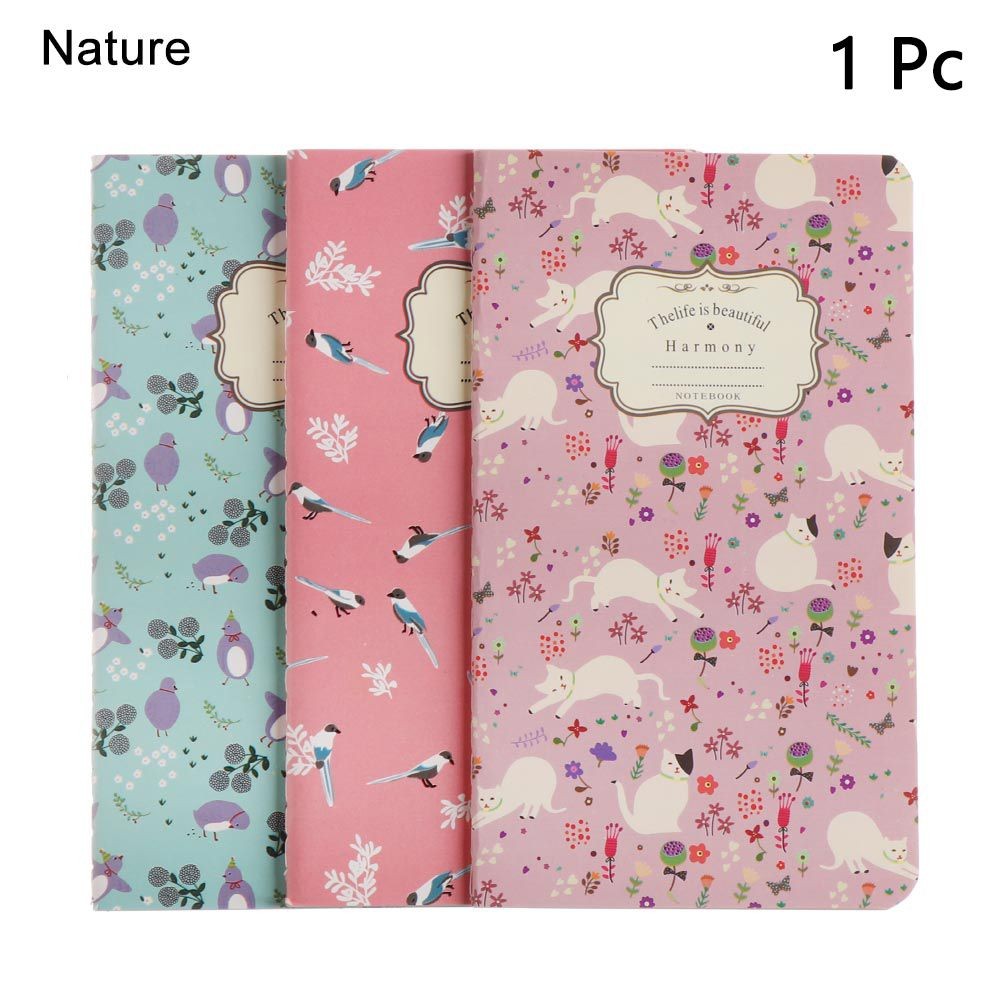 

1PC Office Supplies Hand-painted Sketchbook Retro Car Line Color Notebooks 48K Workbooks Notepad Kraft Paper Notebook