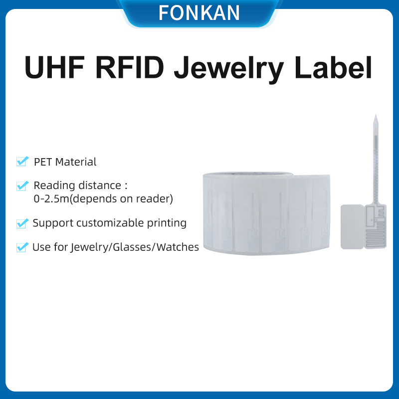 

1000pcs UHF RFID Tags Passive Sticker Label UHF jewelry Tag Anti Theft RFID Jewelry Labels for Jewelry Shop