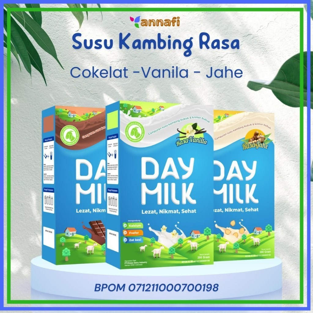 

[PAKET PROMO] 105k Dapat3 BOX DAYMILK VARIAN - Susu Kambing Etawa Bubuk - Atasi Asam Urat - Susu Tulang dan Sendi - Tidak Berbau - HALAL BPOM NKV