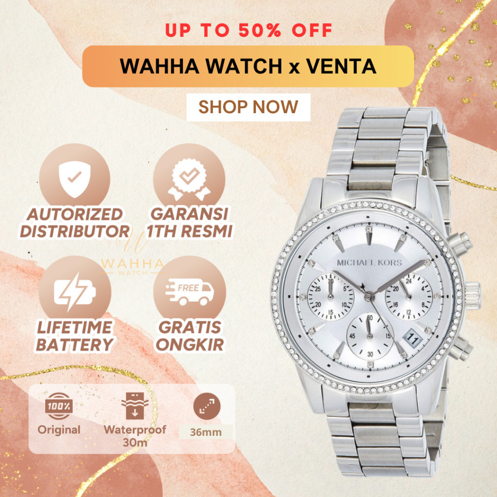 Jam Tangan  MK 6428 Original Wanita [BERGARANSI]