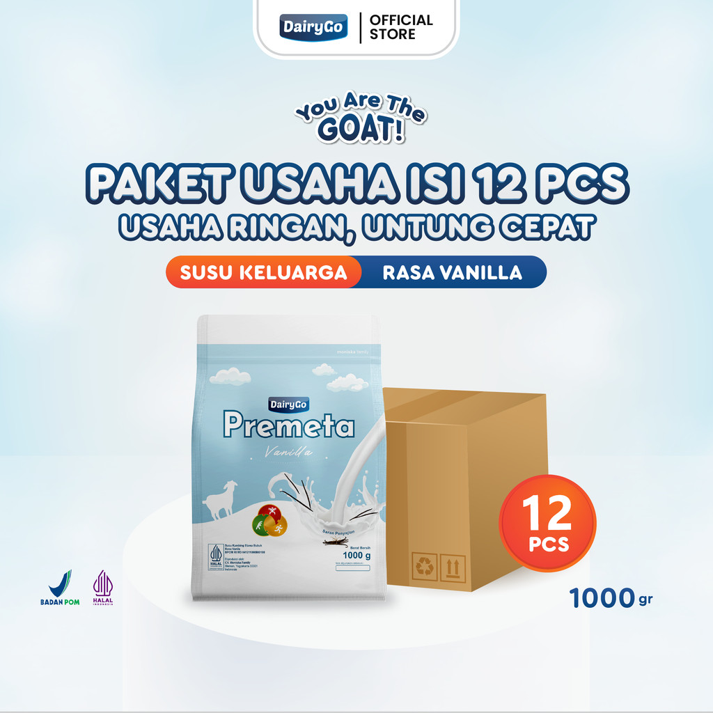 

Susu Kambing Etawa Bubuk 1kg - Rasa Vanila - Paket Jualan Reseller