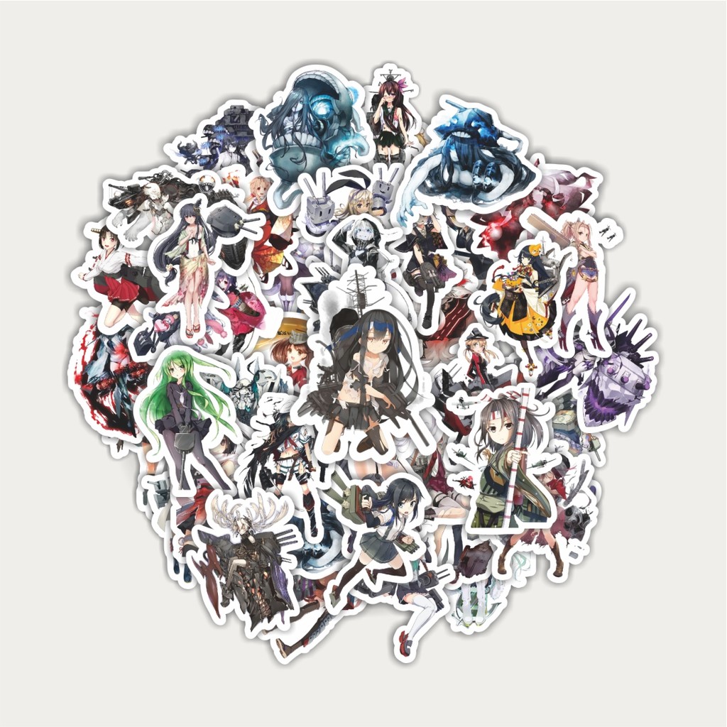 

Sticker Pack Stiker Anime Game Series Kantai Collection Character 4 | Sticker TUMBLR | Stiker LAPTOP KOPER HELM