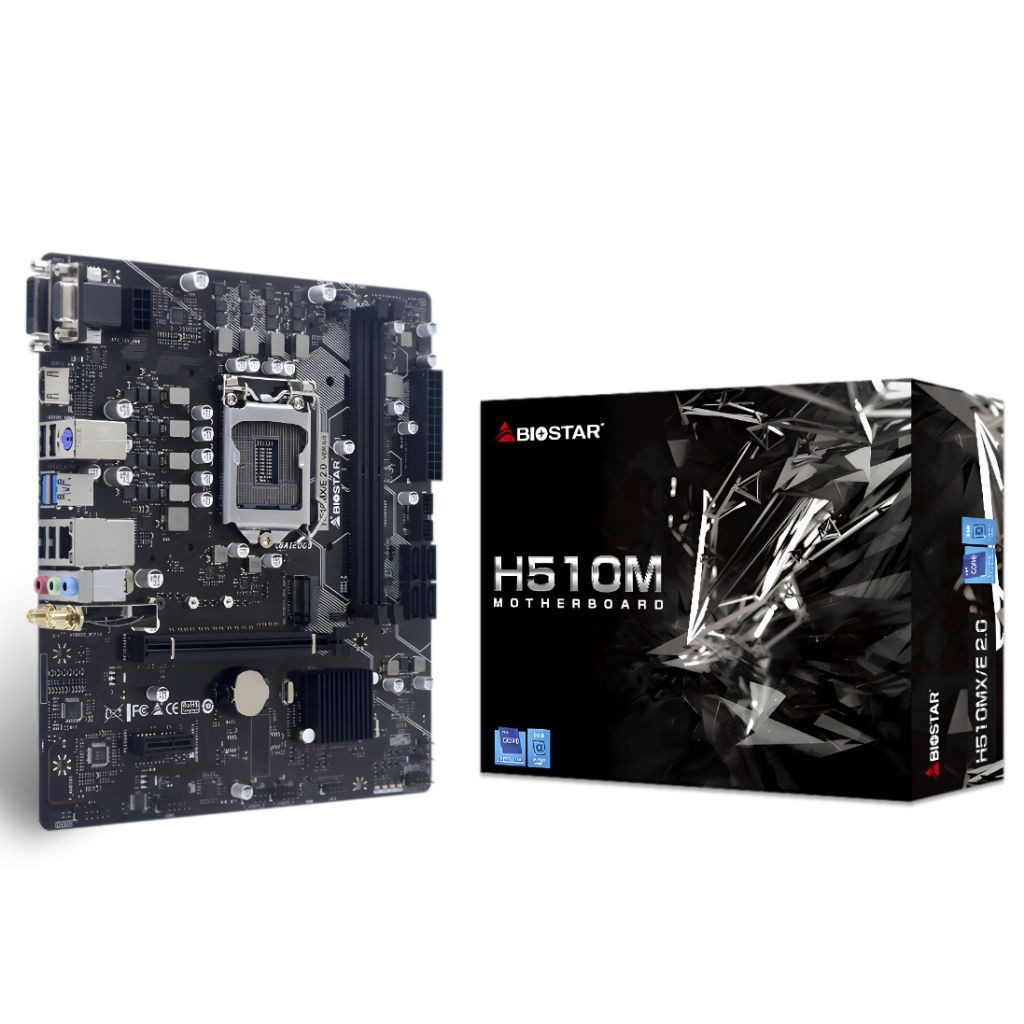 Biostar H510MX/E V2 Intel (H510, M.2 NVMe, Micro-ATX, DDR4, LGA1200)