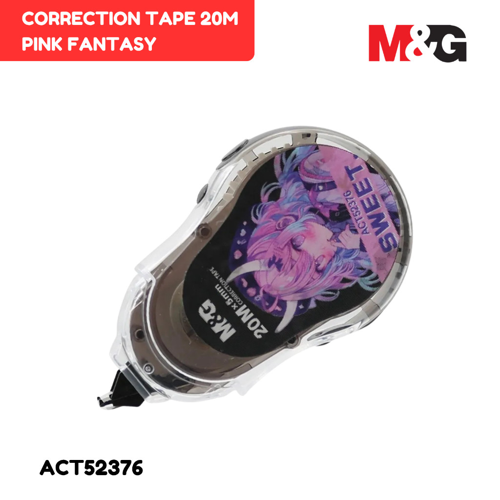

Correction Tape M&G ACT52376 Tip Ex Kertas M&G Pink Fantasy Series 20m x 5mm - SATUAN- SHAGB
