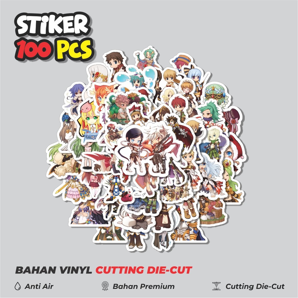 

Terbaru! 50 pcs Stiker Game Series Ragnarok Online Game Chibi Character Dekorasi Lucu Kreatif untuk Notebook, Skateboard, HP