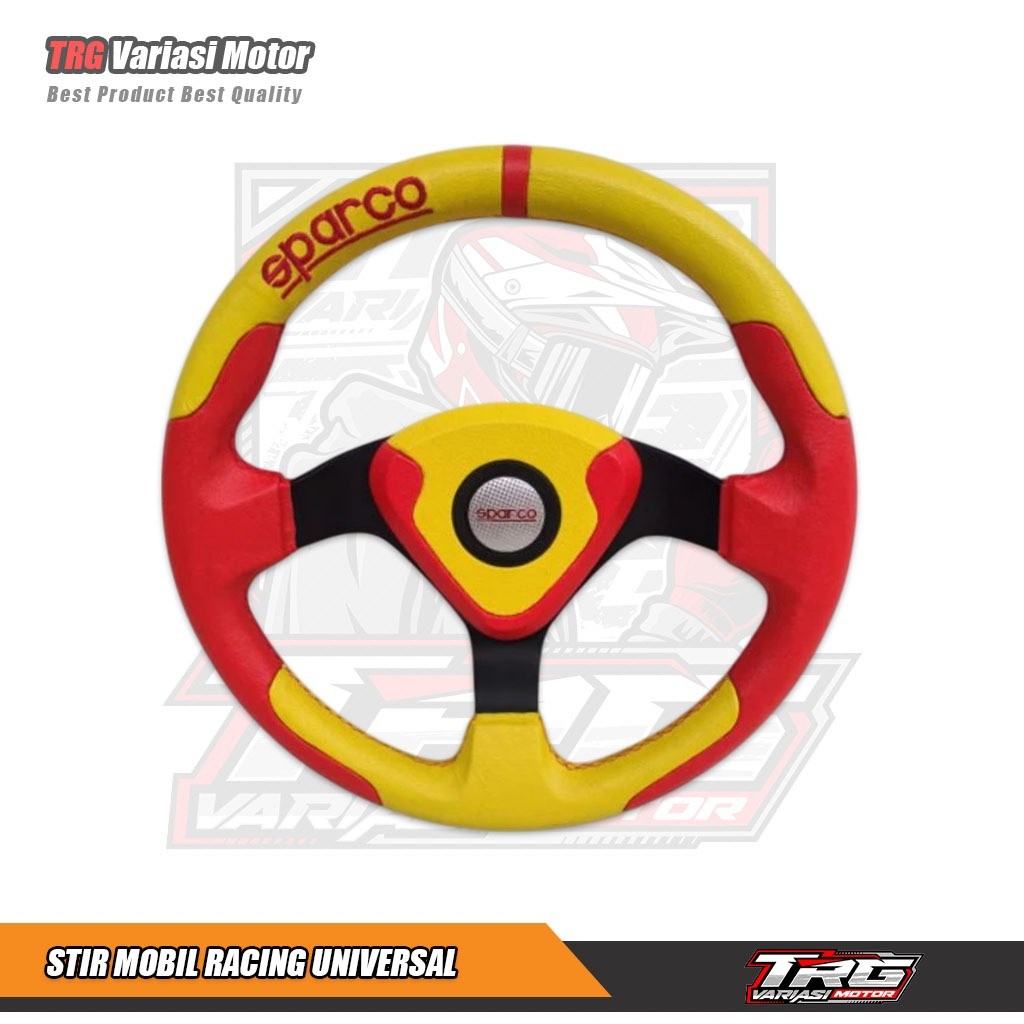 Stir Mobil Racing Stir Mobil Variasi Stir Mobil Racing 14 Inch 13 Inch Merah Kuning