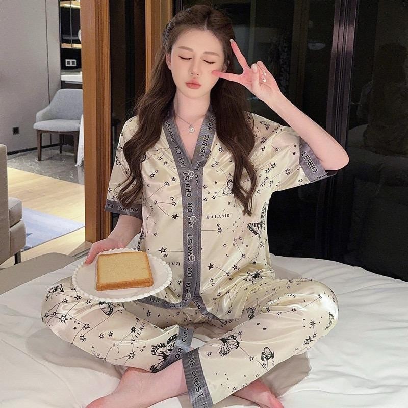 MK38ES FH Baju Tidur Piyama Pajamas Wanita/baju tidur wanita piyama/piyama satin wanita/Dewasa Impor