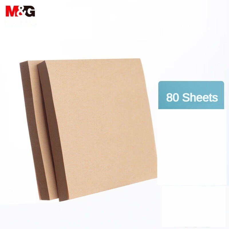 

M&G 80 Sheets Sticky Notes Log Color Strong Adhesion Memo for Students Office 76x76mm 1 Piece