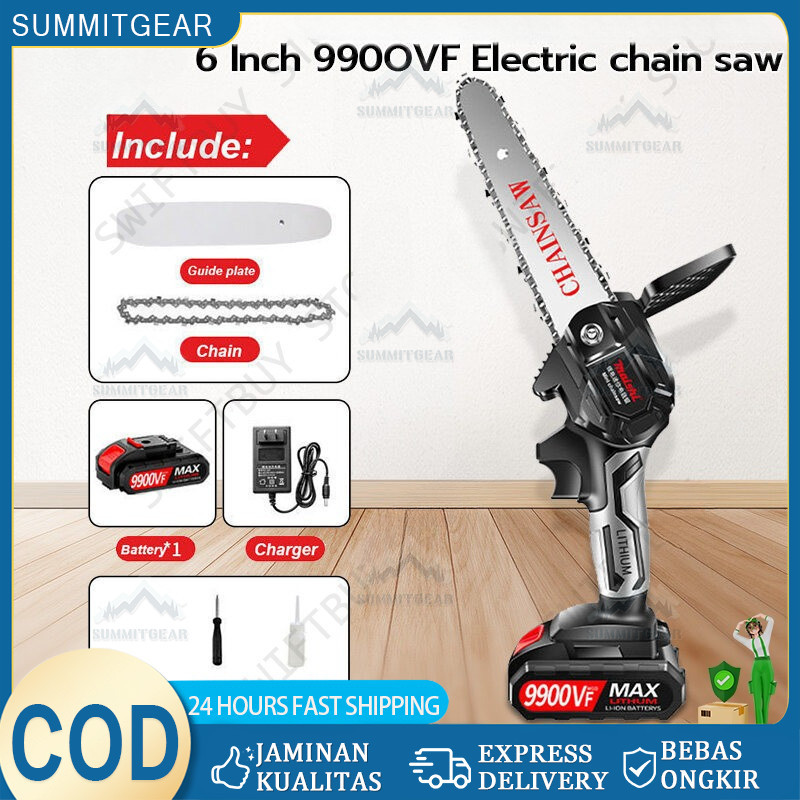 Chainsaw mini 6 Inch Chainsaw Chain Saw Cordless Chainsaw Cordless Chainsaw Gergaji Rantai Elektrik 