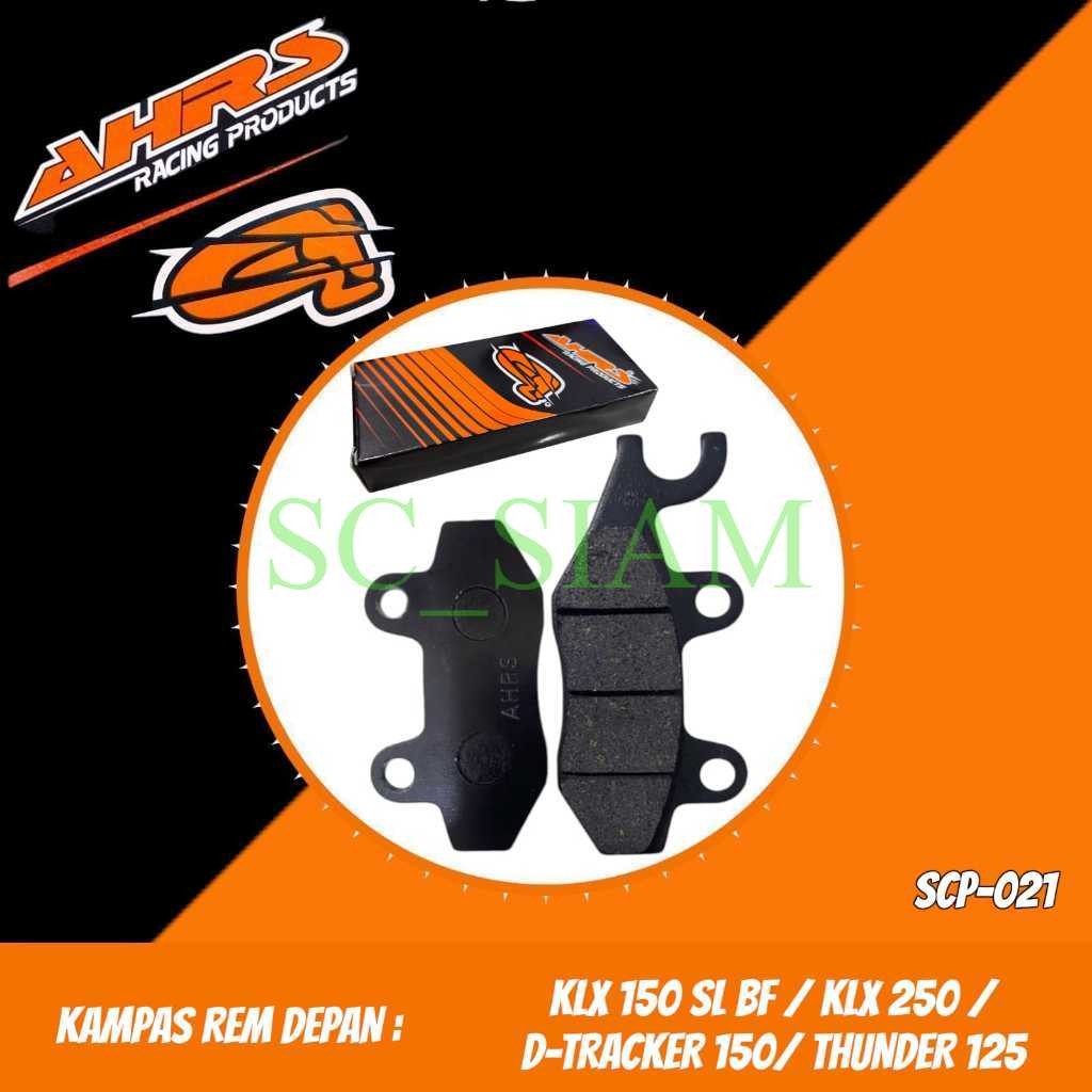 KAMPAS REM CAKRAM DEPAN AHRS RACING DISPAD BRAKEPAD KLX 150 SL BF KLX 250 D-TRACKER 150 THUNDER 125 