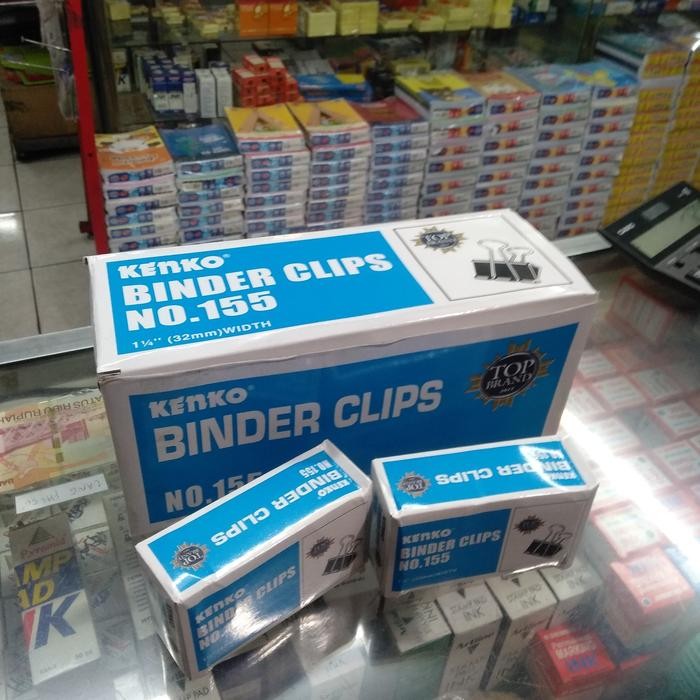 

Promo Binder Clips Kenko no 155 / penjepit kertas isi 12