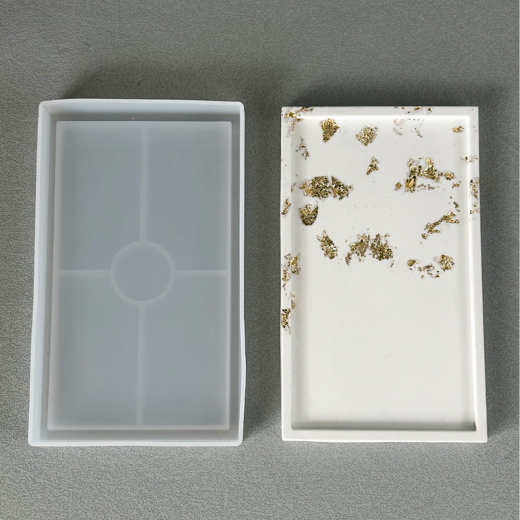 

rectangle Shape Silicone Molds DIY Handmade Epoxy Resin Concrete Plaster Fruit Dessert Storage Tray Molds Ceramic Clay Casting