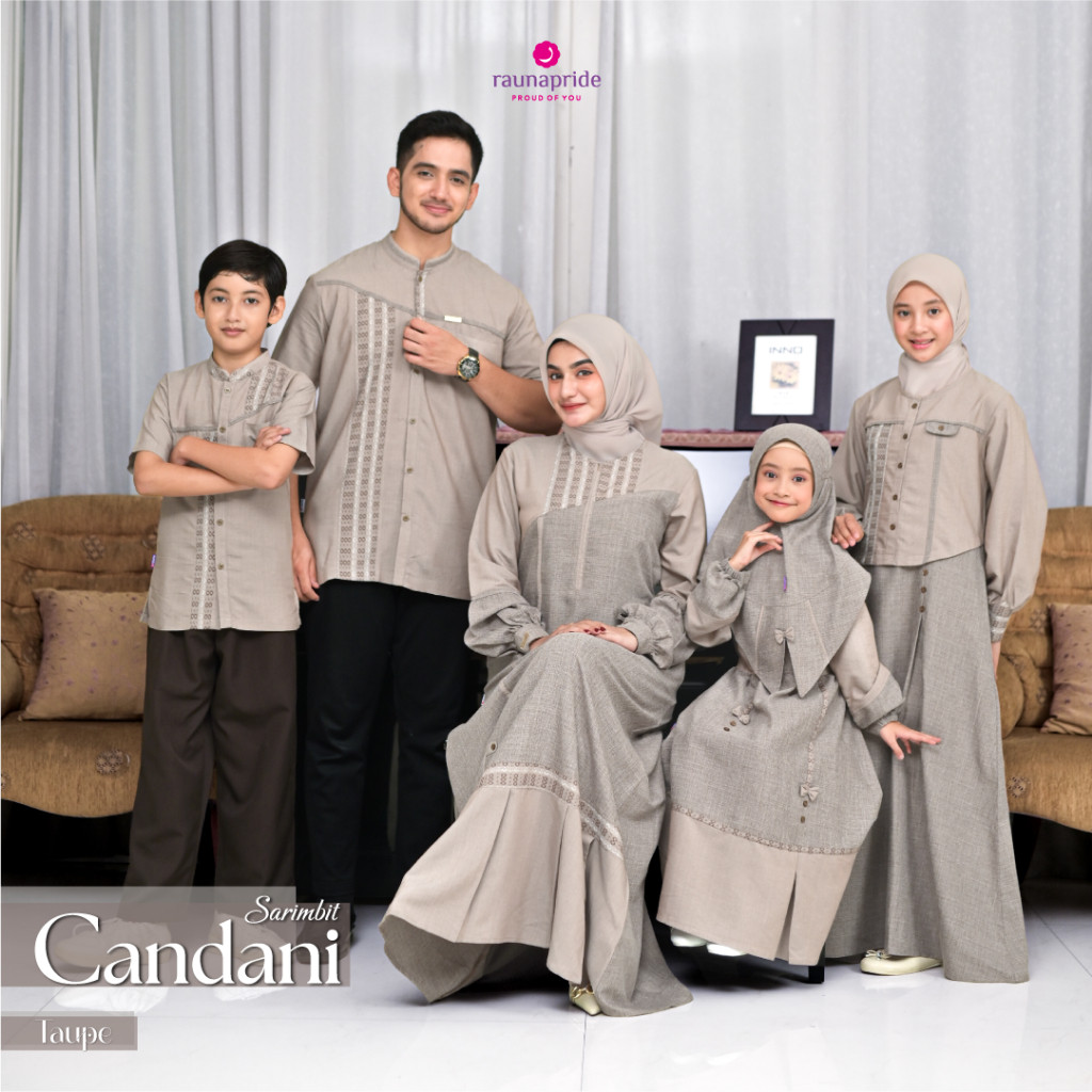 Baju Keluarga Muslim - Sarimbit candani - Rauna Pride