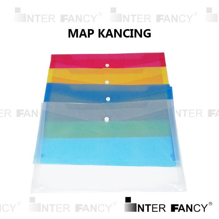 

Map Plastik Dokumen Map Kancing ukuran Folio, adalah map dari bahan plastik untuk menyimpan dokumen anda. Map ini dilengkapi dengan kancing. Warna bening, sehingga tampak isinya.