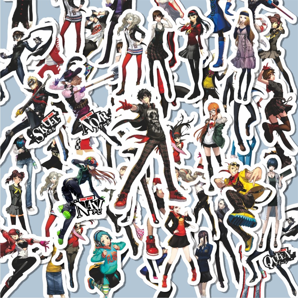 

100PCS Lucu Stiker Video Game Series Person A5 V1 Stiker Aesthetic Stiker Anti Air Stikers Berperekat Waterproof sticker decal buat Motor Helm Buku Journal Koper Casing HP Laptop Botol Minum Hadiah anak