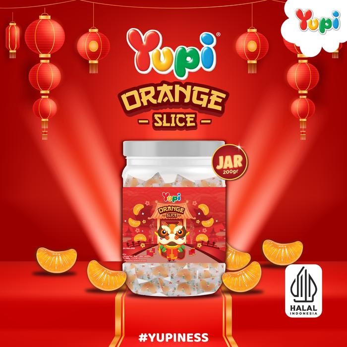 

Yupi Orange Slice Jar 200 Gr - Special gift