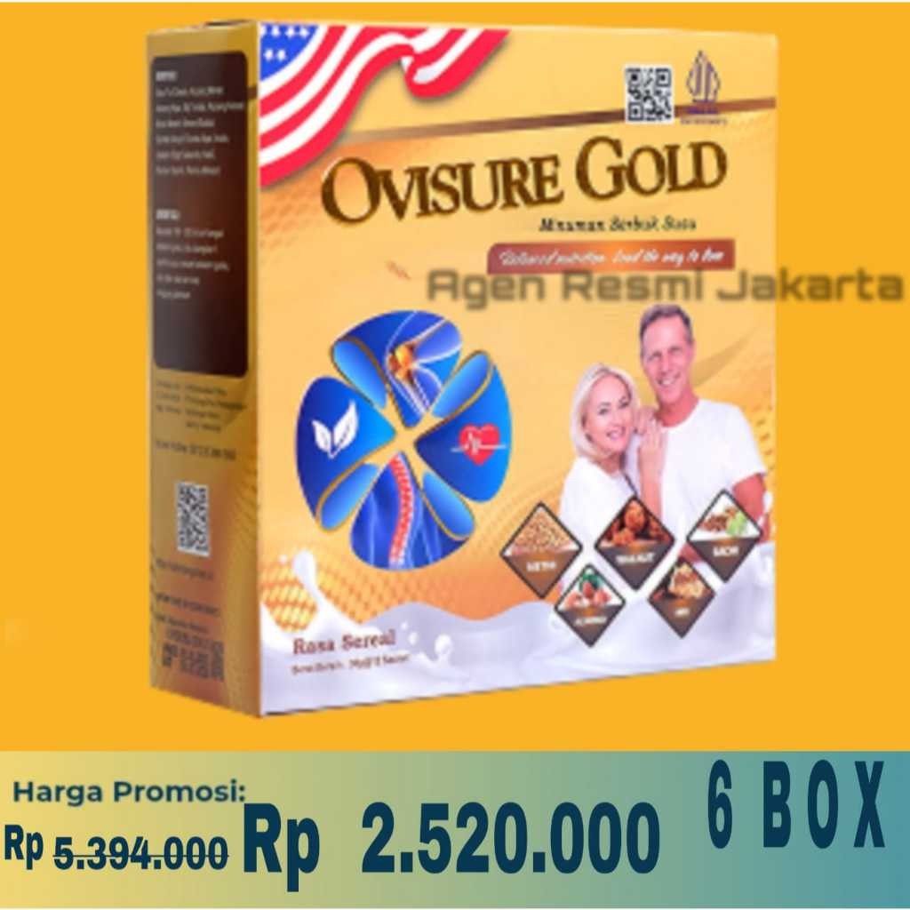 

6BOX OVISURE GOLD MILK SUSU OBAT TULANG DAN SENDI YG SEHAT 100% ORIOvisure Gold
