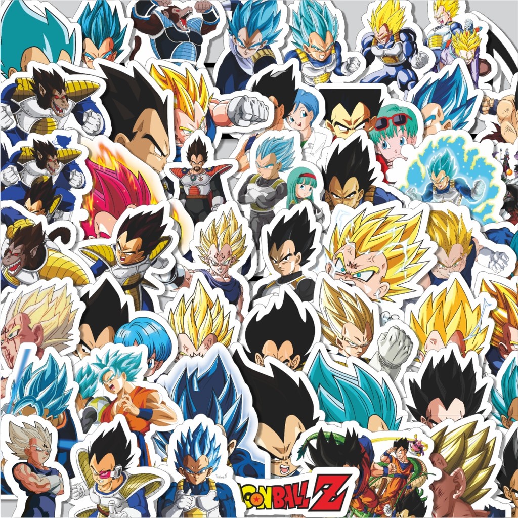 

Stiker Cutting Pack Stiker Anime Series Dragon Ball Character Prince Vegeta V2 Dekorasi Lucu Kreatif untuk Notebook, Skateboard, H