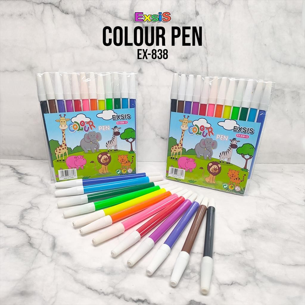 

❤️️Spidol / Spidol EXSIS 12 Warna warna / Colour Pen EXSIS❤️️