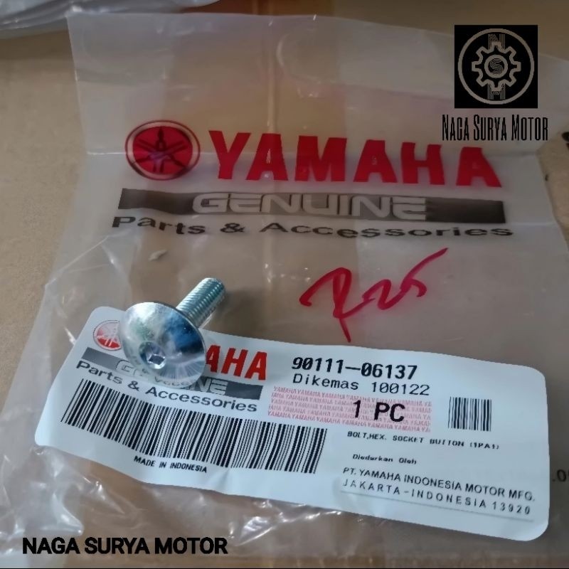 Baut depan spakbor depan baut L R25 MT25 R15 V3 90111-06137 ORI YGP