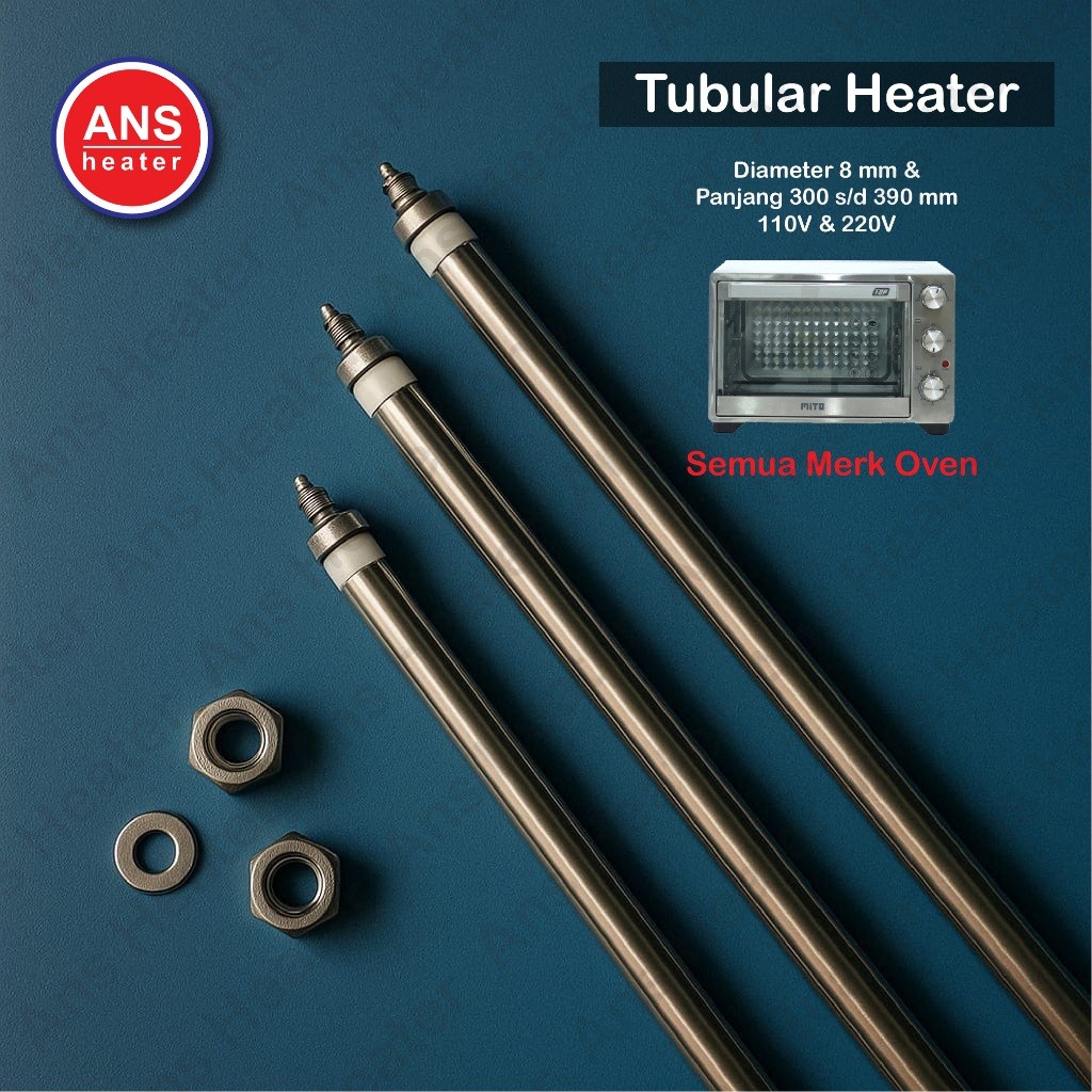 Elemen Pemanas Oven Rumahan Tubular Heater (Udara)