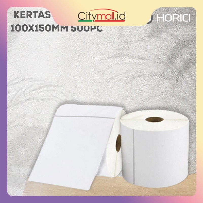 

Sticker Kertas Thermal / Thermal Label 100 x 150 mm A6 isi 500 pcs
