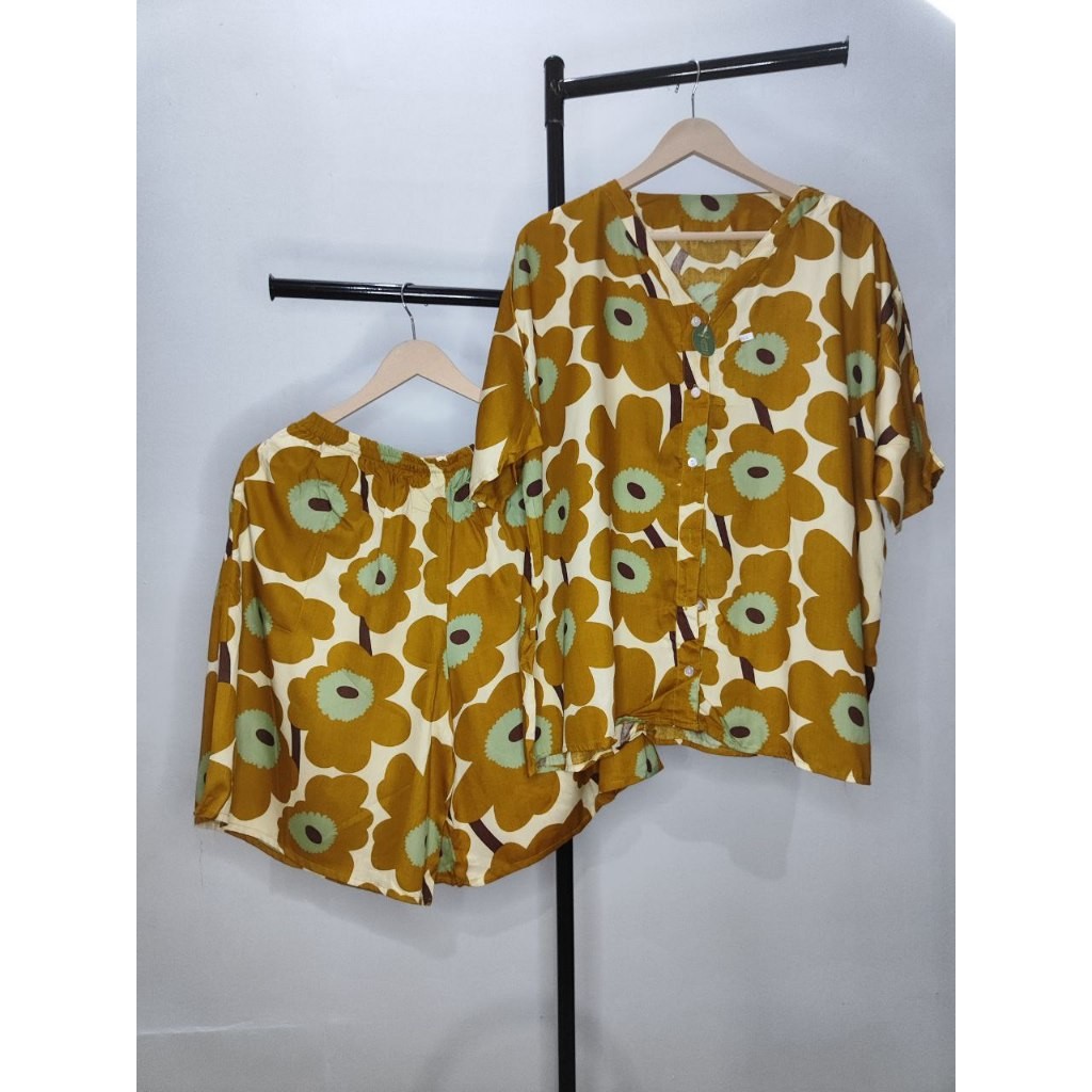 kemjum pajamas wanita jumbo / setelan wanita jumbo / baju setelan kekinian / piyama jumbo terbaru