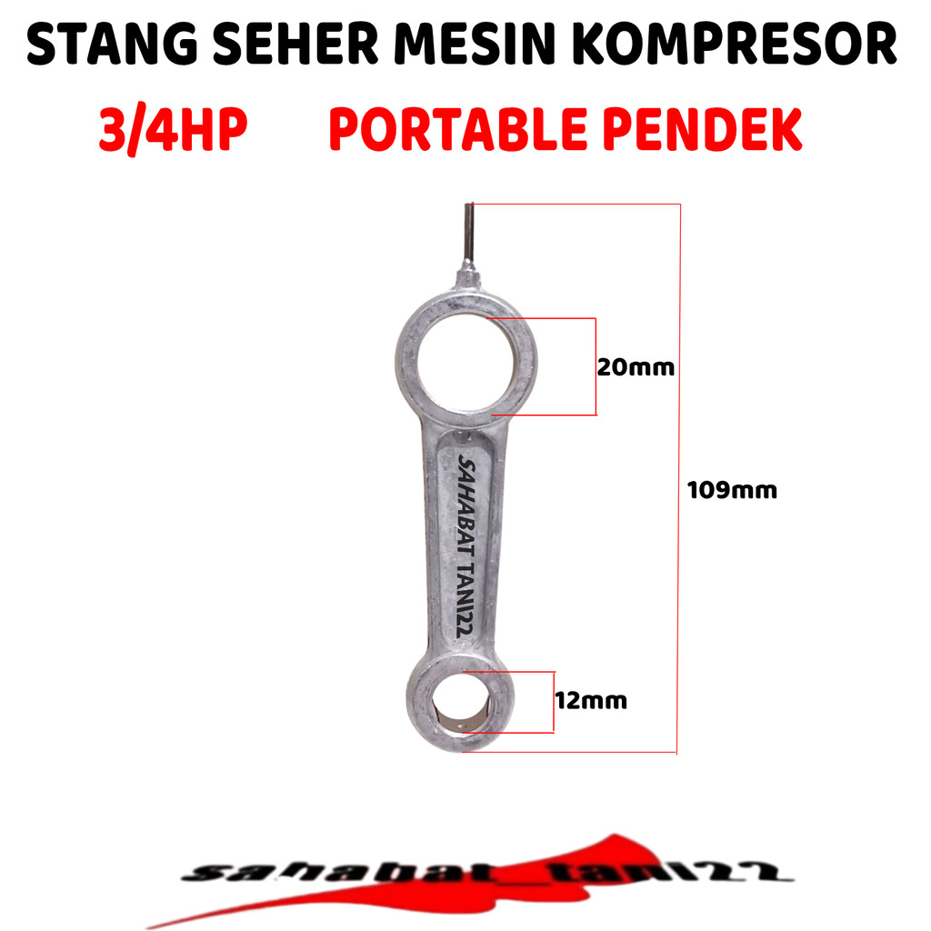 Stang Seher Kompresor Portable Stang Seher Kompresor Conroad Stang Seher LAKONI 3/4HP PENDEK