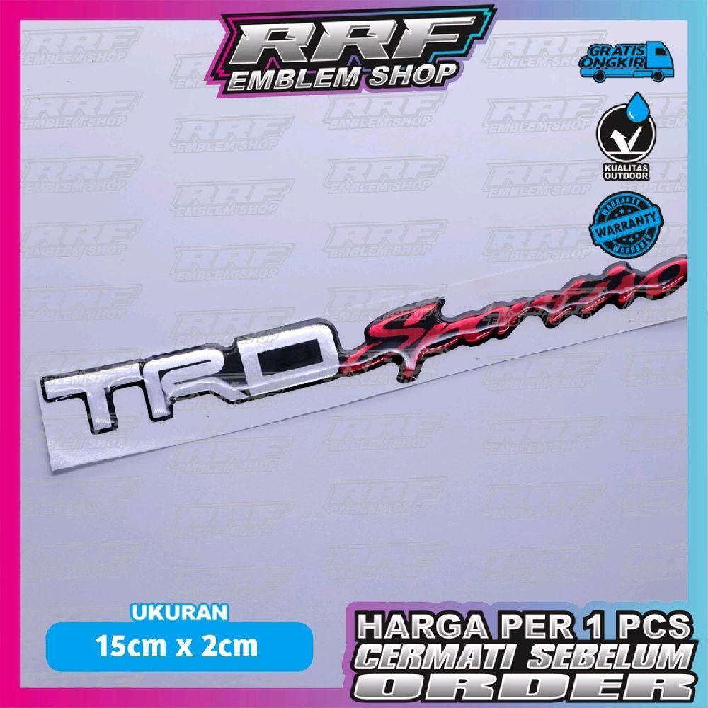 emblem timbul TRD SPORTIVO / stiker TRD SPORTIVO limo