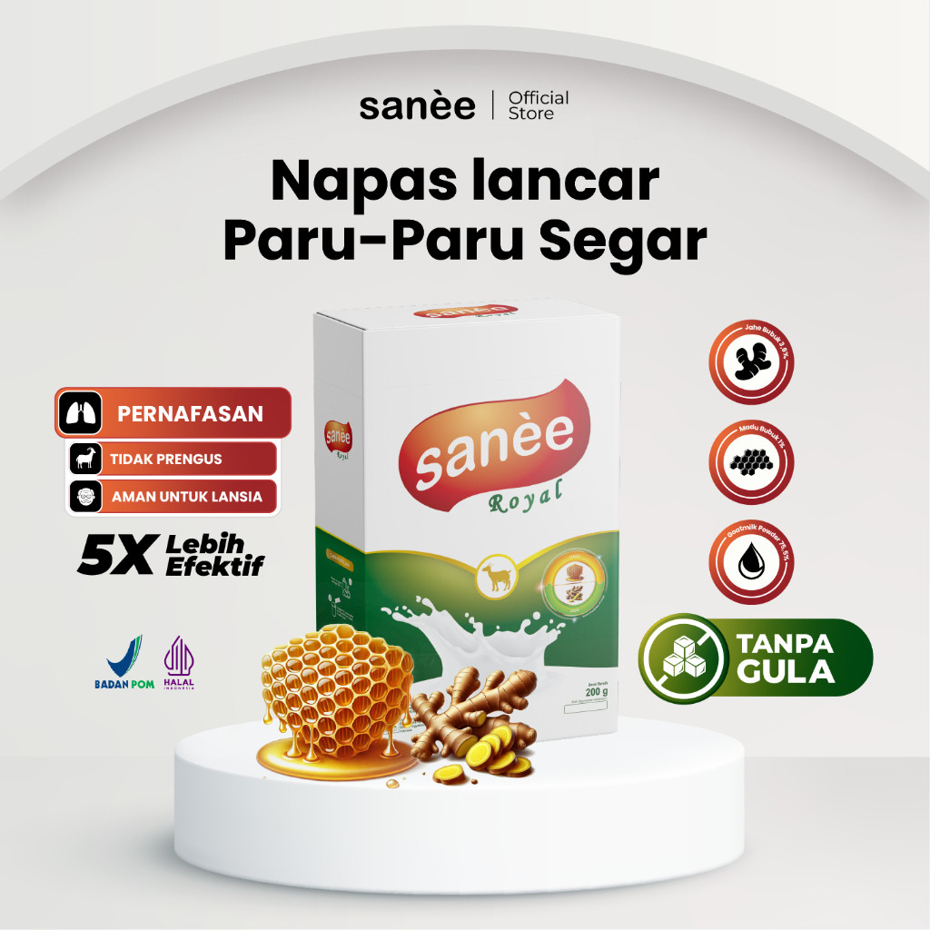 

Susu Kambing Etawa Tanpa Gula – Sanee Royal 200g | Legakan Napas & Tenggorokan