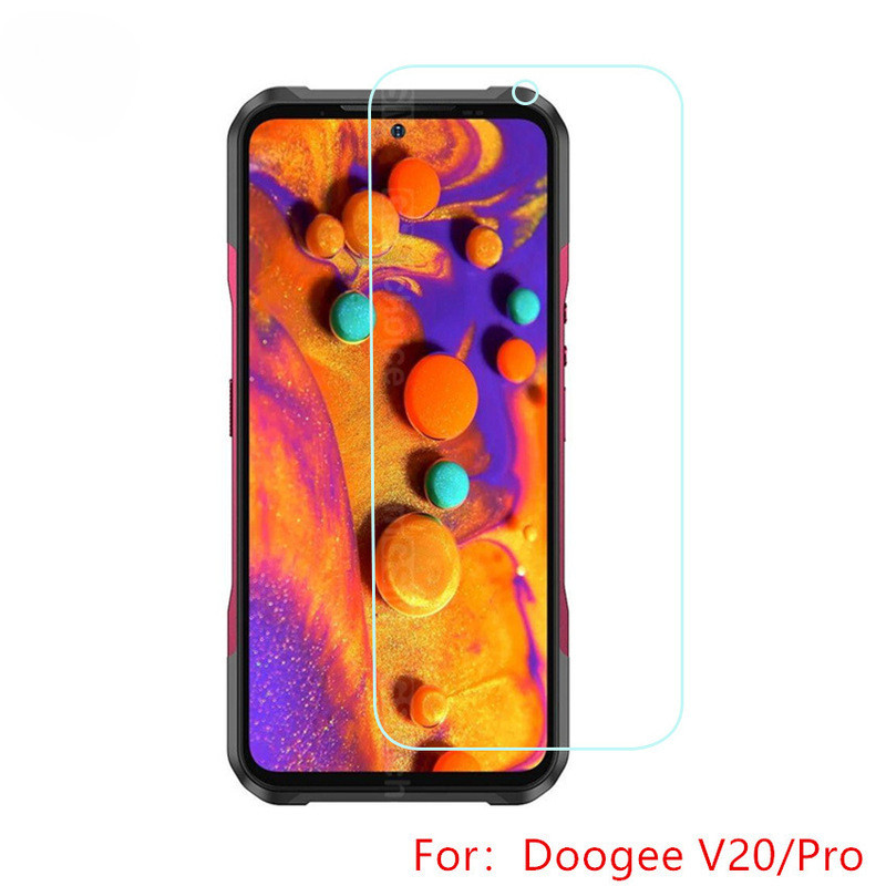 Tempered Glass For DOOGEE V20 Pro Screen Protector Anti-Scrat Tempered Glass Front Film On Doogee V2