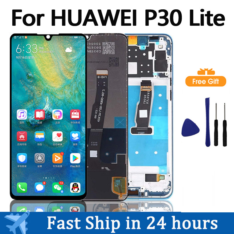 LCD For HUAWEI P30 Lite LCD Display Tou Screen For HUAWE MAR-LX1M LX1A LX2 L21MEA LX3A Screen Digiti