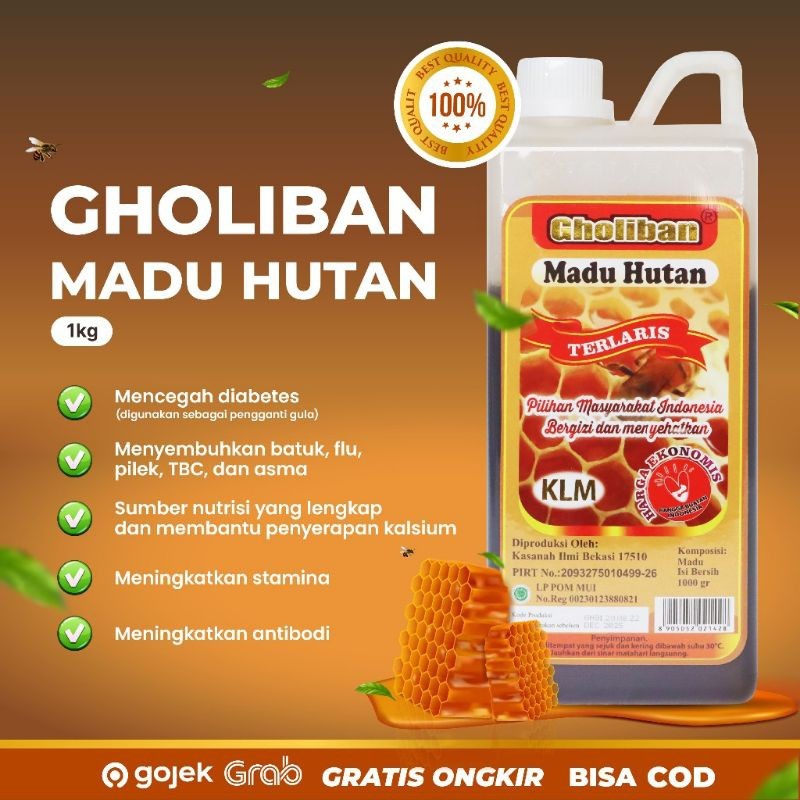 

GHOLIBAN - Madu Hutan Kalimantan KLM 100% Asli 1kg