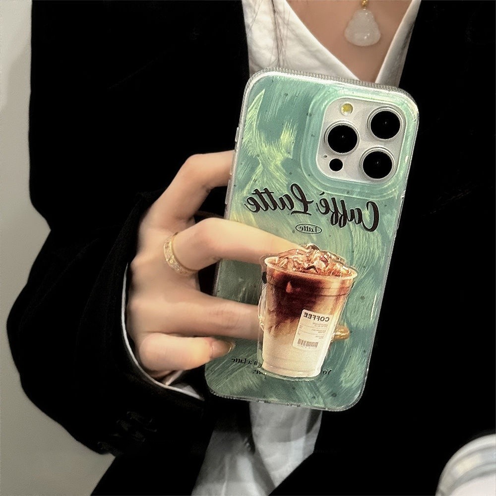 Coffee Latte Grip Tok Griptok Phone Holder  Stand Support For iPhone Samsung Universal Accessories H