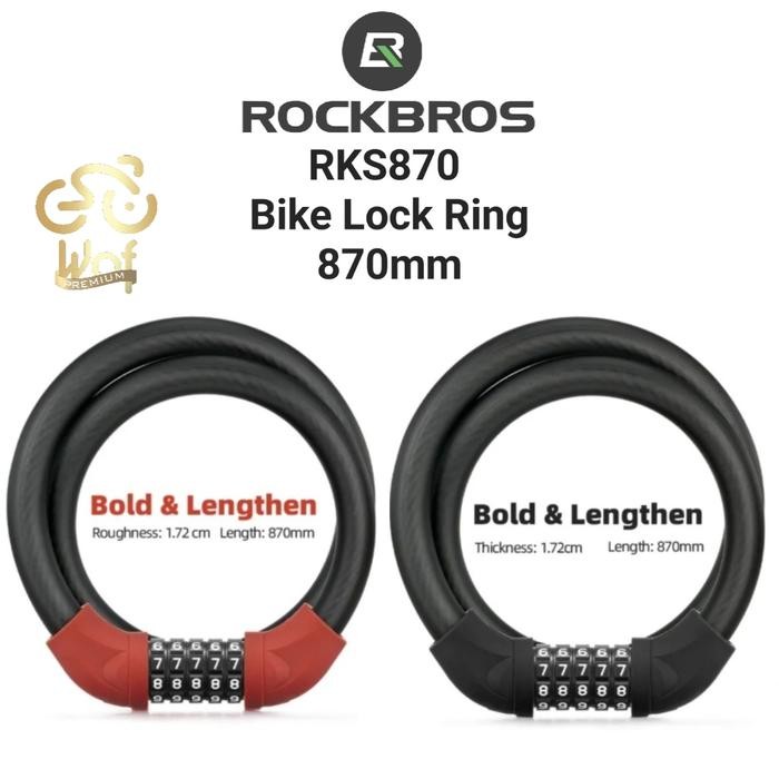 ROCKBROS RKS870 Bike Lock Steel 5 digits Code Anti-theft Gembok Sepeda