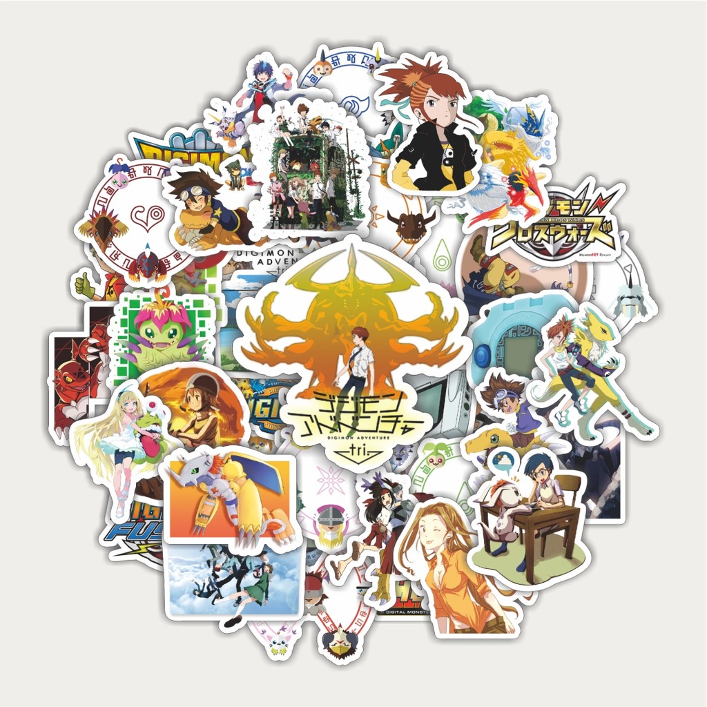 

Sticker Pack Stiker Anime Series Digimon Character Mix 2 | Sticker TUMBLR | Stiker LAPTOP KOPER HELM