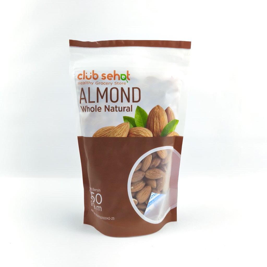 

Club Sehat Almond Whole Natural 250Gr Almond Mentah