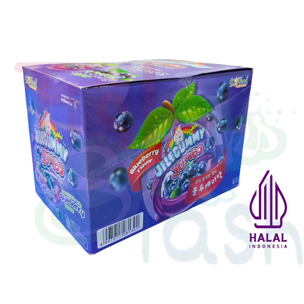 

[BOX ISI 24] Kiokio Jelegummy Jumbo Chewy Konjac Bluberry 35gr