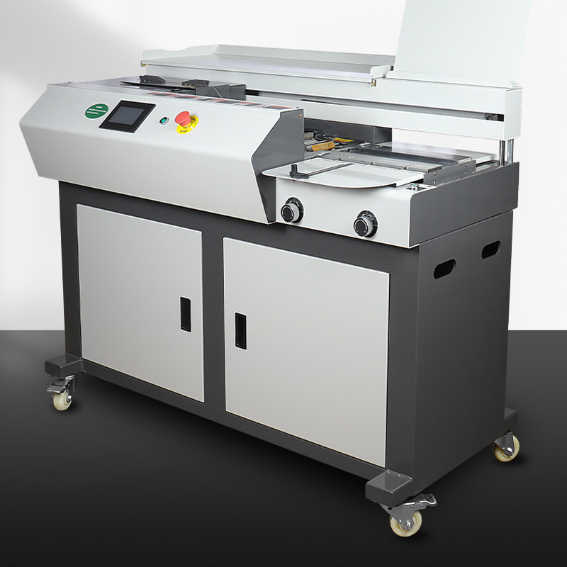 

C4 Glue Binding Machine Fully Automatic Hot Melt Glue Binding Bidding Books Touch Screen Binding Equipment Graphic Store Equipme