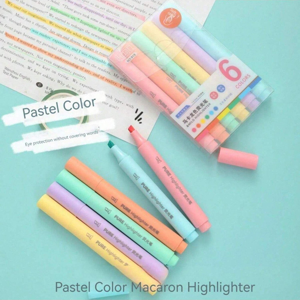 

Mini Cute Highlighter, Chisel Tip Marker Pen, Assorted Colors, Quick Dry,for Bible Journaling Planner School Supplies
