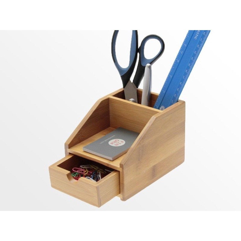 

ARFSHOP Nanhayu SIDU - Small Desk Organiser With Drawer / Tempat Pulpen Dan Peralatan Kantor Minimalis