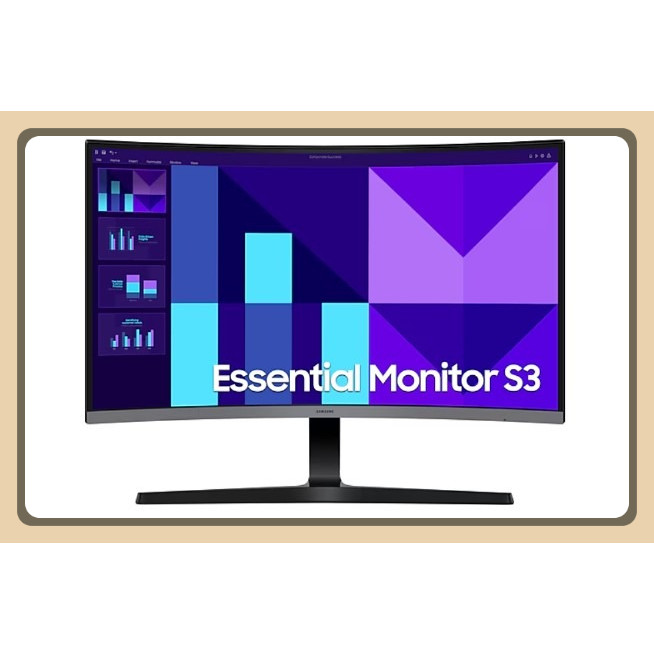 Monitor Samsung Curved 27” LS27D396GAEXXD Layar Lengkung 1800R, Refresh Rate 100Hz, Eye-Saver