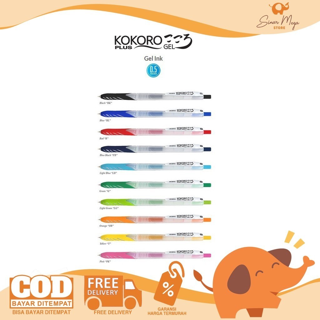 

Kokoro Plus 0,5mm / Pulpen Lucu Unik Murah
