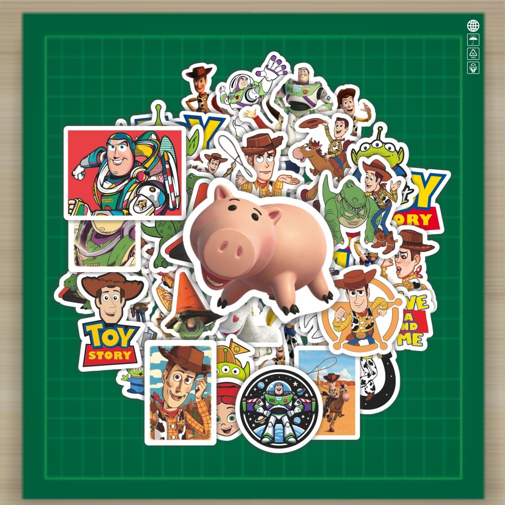 

HOT 50 PCS STIKER Stiker Disney Series Toy Story Karakter Mix 2 Stiker Fashion Cars Decal Dingin Kartu Album Custom Vinyl Anti Air- Sticker Aesthetic Buku Journal Koper Casing HP Tablet Laptop Helm Motor Botol Minum