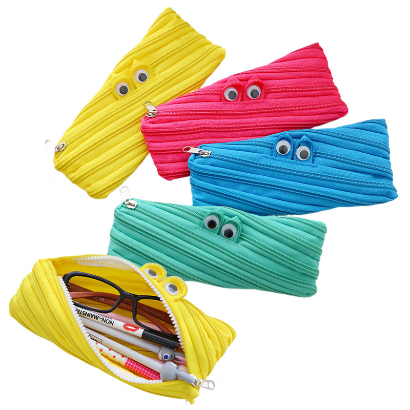 

New Kawaii Cute Pencil Bag Storage Bag Pencil Package Multi-function Glasses Pencil Pen Stationery Bag School Supply Stationery